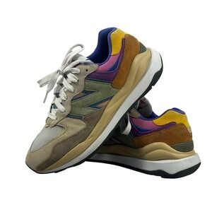 New Balance 5740 Men Sneakers Tan Multi Suede Mesh Size 9.5